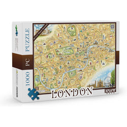 London 1000 Piece Jigsaw Puzzle Xplorer Maps (ONLINE ORDER ONLY)