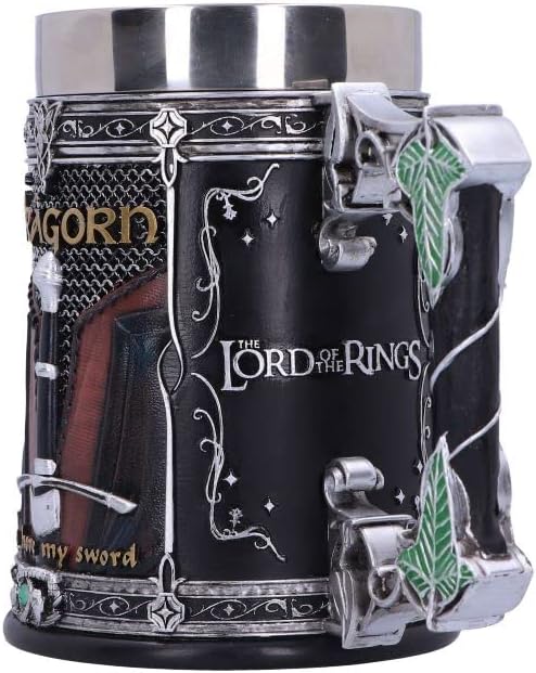 Lord of the Rings The Fellowship Sculpted Stainless Steel Tankard (ONLINE ORDER ONLY)