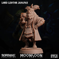 3D Printed Sordane Publishing Loxo Sorcerer Moonsoon 28 32mm D&D (Online Only)