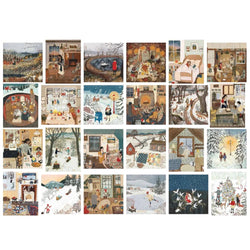 Loré Pemberton Advent Calendar - 24 Set of 100 Piece Mini Jigsaw Puzzles NYPC