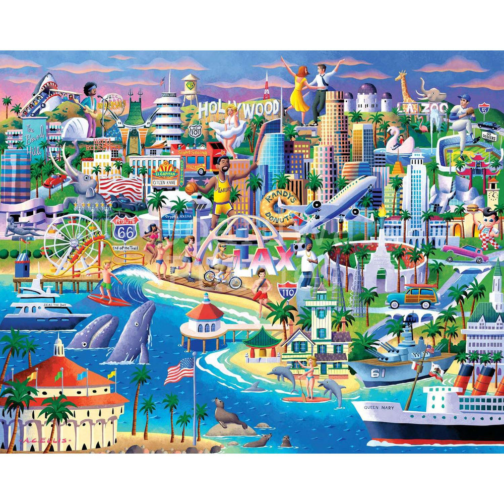 Los Angeles 500 Piece Jigsaw Puzzle Boardwalk (ONLINE ORDER ONLY)