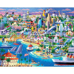 Los Angeles 500 Piece Jigsaw Puzzle Boardwalk (ONLINE ORDER ONLY)