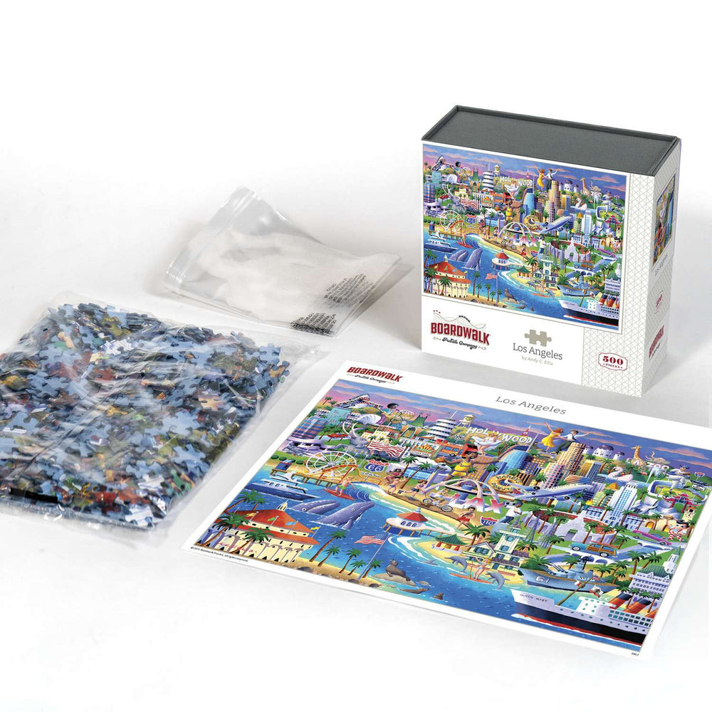 Los Angeles 500 Piece Jigsaw Puzzle Boardwalk (ONLINE ORDER ONLY)