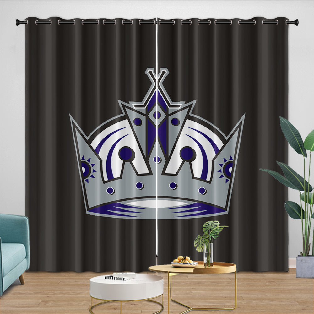 Los Angeles Kings Curtains Blackout Window Drapes Room Decoration (Online Order Only)