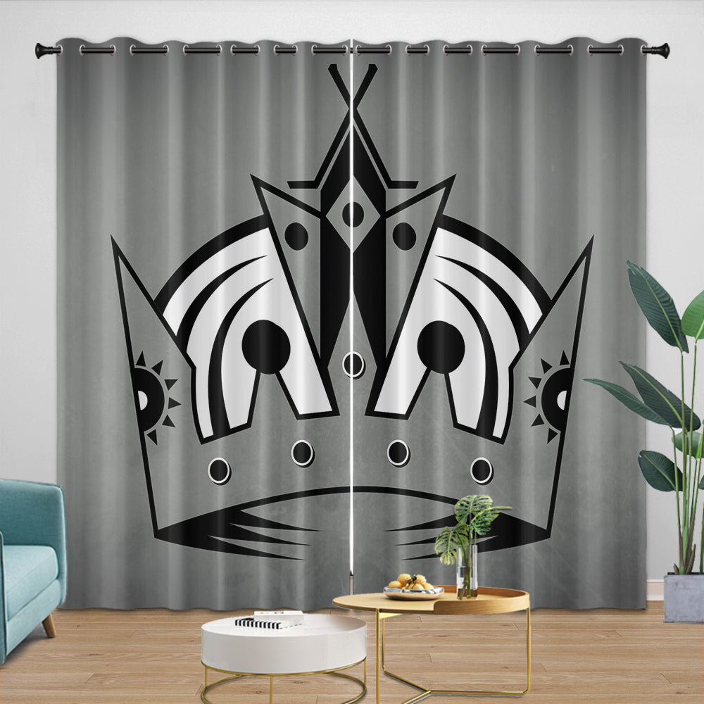 Los Angeles Kings Curtains Blackout Window Drapes Room Decoration (Online Order Only)