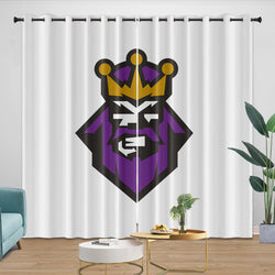 Los Angeles Kings Curtains Blackout Window Drapes Room Decoration (Online Order Only)