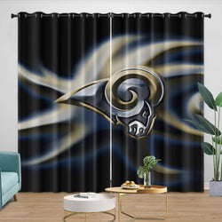 Los Angles Rams Curtains Blackout Window Drapes Room Decoration (Online Order Only)
