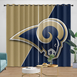 Los Angles Rams Curtains Blackout Window Drapes Room Decoration (Online Order Only)