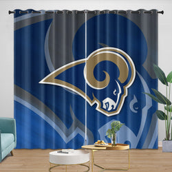 Los Angles Rams Curtains Blackout Window Drapes Room Decoration (Online Order Only)