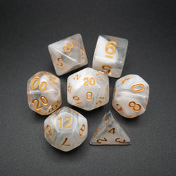 Lost Memories - 7 Piece DnD Dice Set | Acrylic RPG Gaming Dice (ONLINE ORDER ONLY)