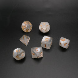 Lost Memories - 7 Piece DnD Dice Set | Acrylic RPG Gaming Dice (ONLINE ORDER ONLY)