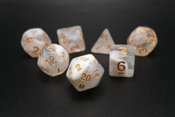 Lost Memories - 7 Piece DnD Dice Set | Acrylic RPG Gaming Dice (ONLINE ORDER ONLY)