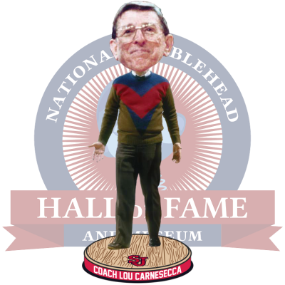Lou Carnesecca St. John's Red Storm Coach Bobblehead (Presale) (ONLINE ORDER ONLY)