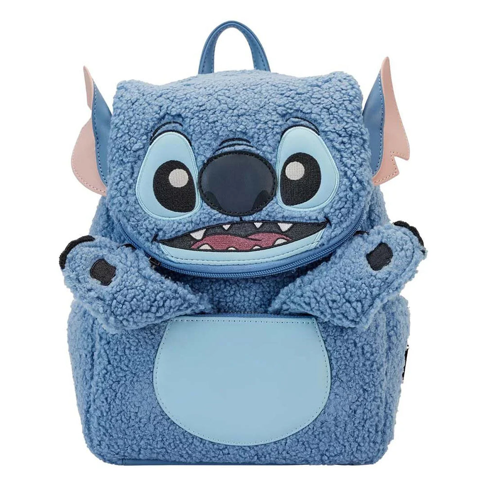 Loungefly Disney Stitch Plush Pocket Mini Backpack (ONLINE ORDER ONLY)