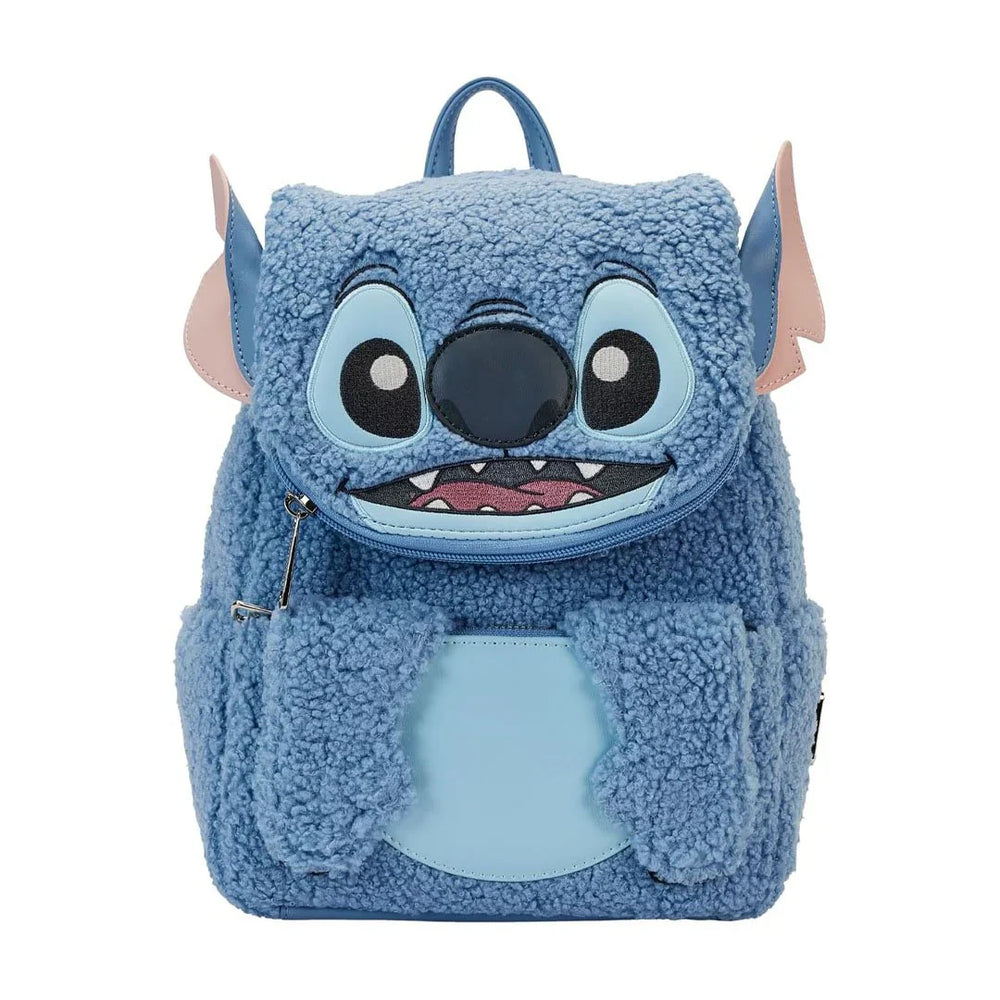Loungefly Disney Stitch Plush Pocket Mini Backpack (ONLINE ORDER ONLY)
