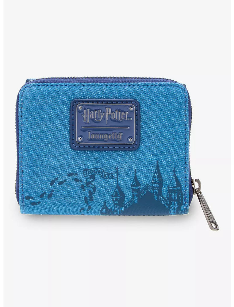 Loungefly Harry Potter Hogwarts Denim Zip-Around Wallet (ONLINE ORDER ONLY)