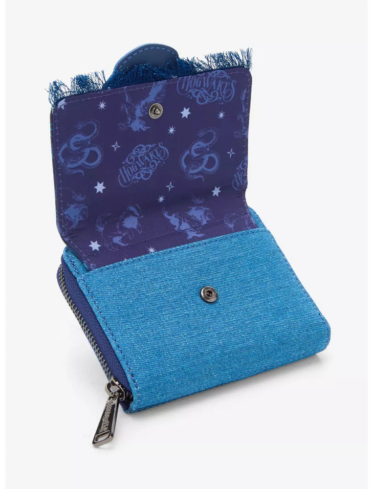 Loungefly Harry Potter Hogwarts Denim Zip-Around Wallet (ONLINE ORDER ONLY)