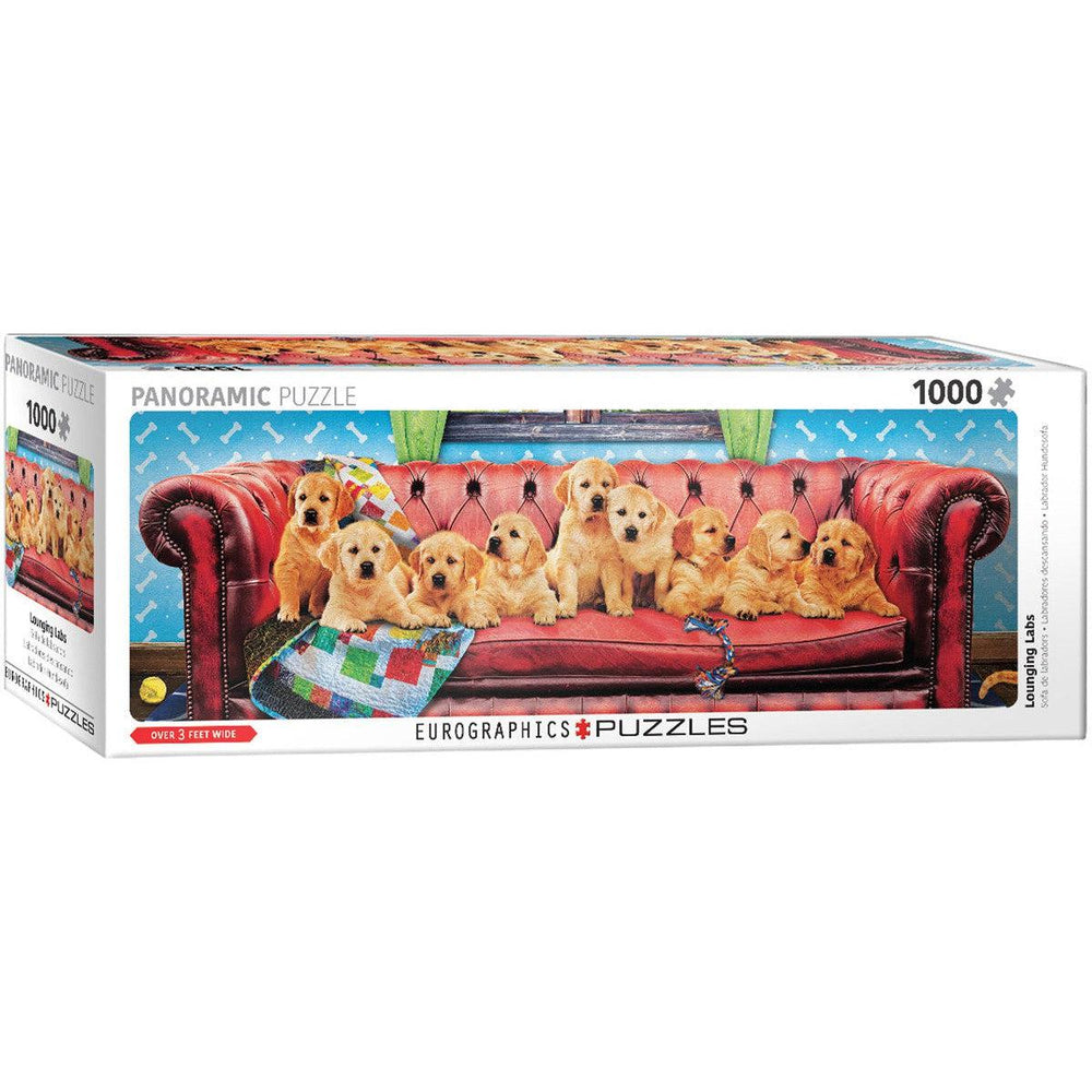 Lounging Labs 1000 Piece Panoramic Jigsaw Puzzle Eurographics (ONLINE ORDER ONLY)