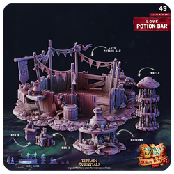 3D Printed Cast n Play Red Magic Spa Set 28mm 32mm D&D (Online Only)