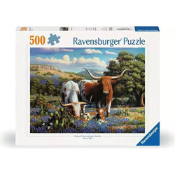 Loving Longhorns 500 Piece Jigsaw Puzzle Ravensburger