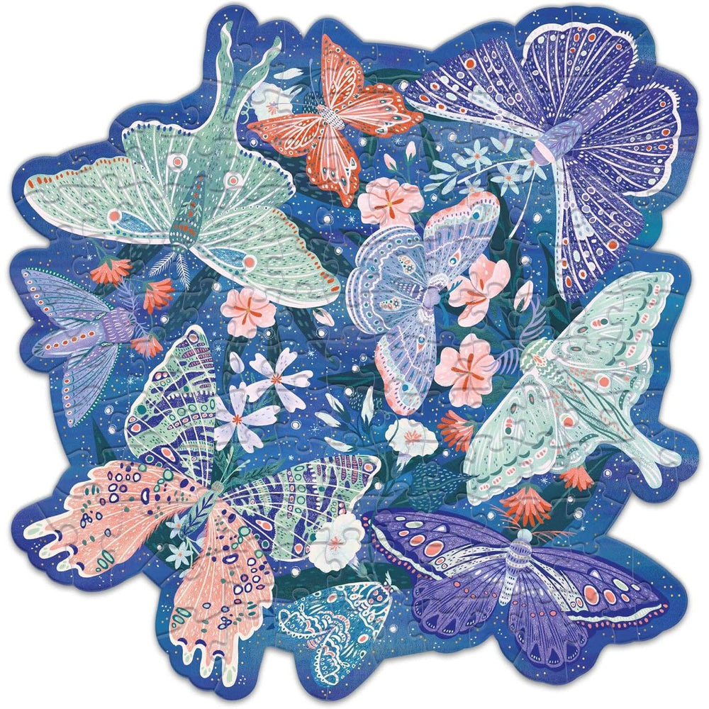 Luminous Butterflies 140 Piece Mini Jigsaw Puzzle Lantern Press (ONLINE ORDER ONLY)