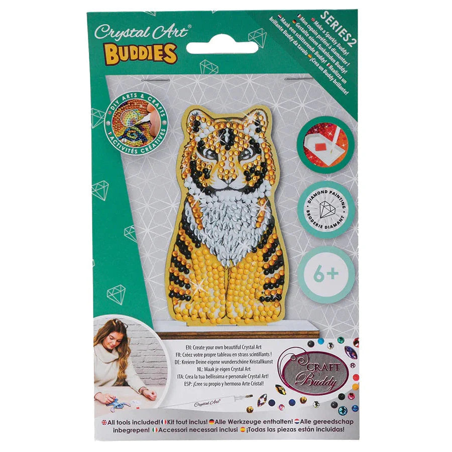 Luna Tiger Crystal Art Fantasy Buddies Kit Craft Buddy (ONLINE ORDER ONLY)
