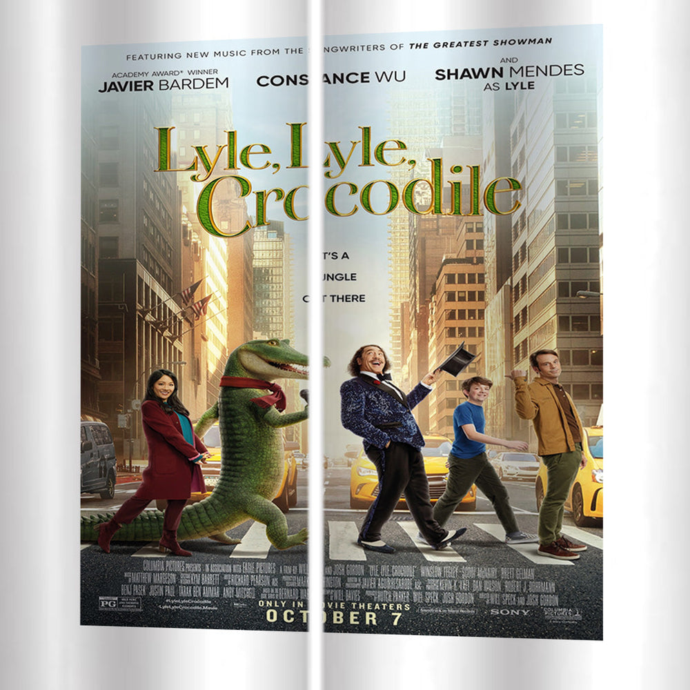Lyle Lyle Crocodile Curtains Pattern Blackout Window Drapes (Online Order Only)