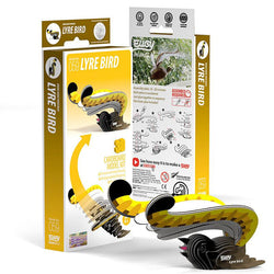 Lyre Bird 3D Cardboard Model Kit Eugy (ONLINE ORDER ONLY)