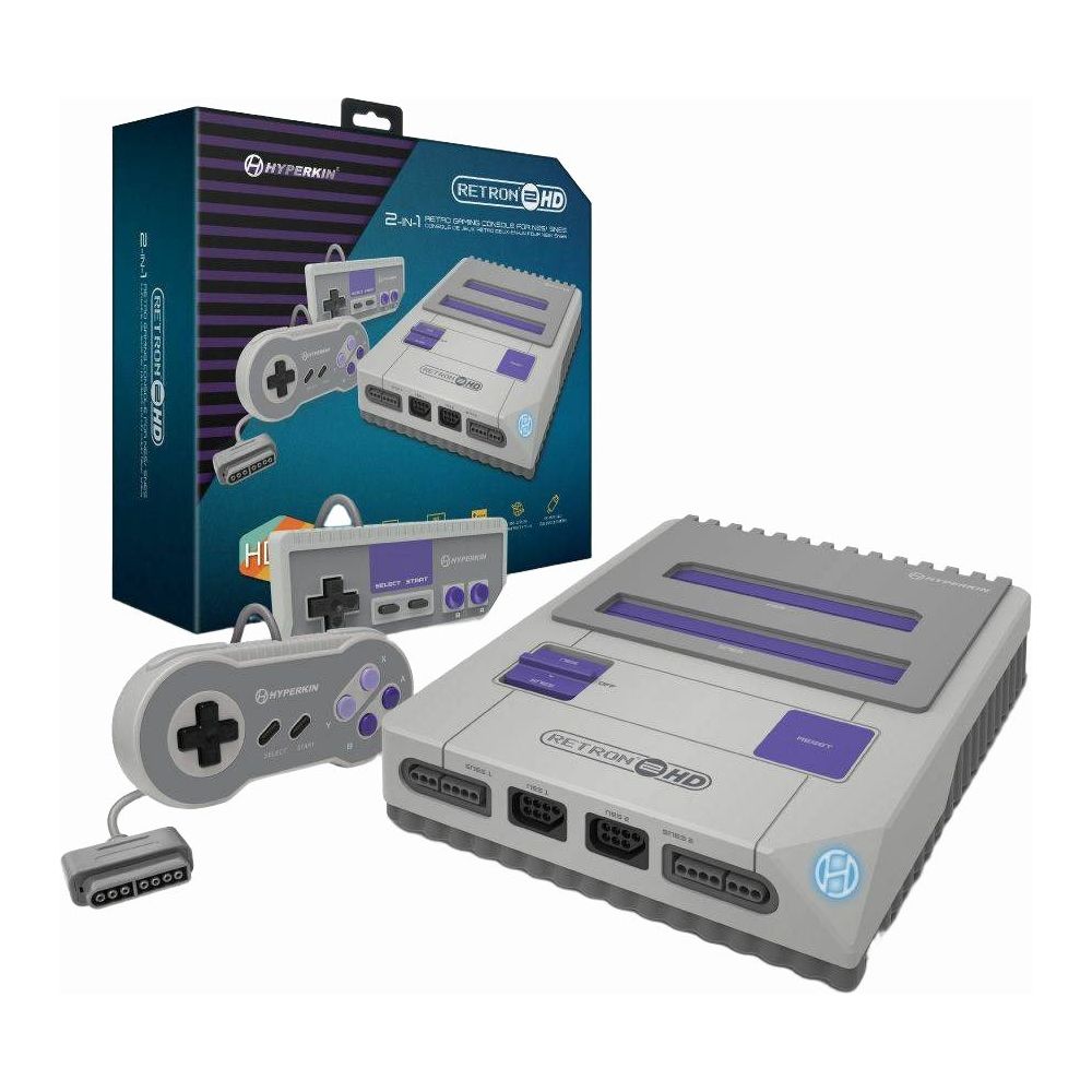 RetroN 2 HD Gaming Console Compatible With NES® / Super NES® / Super Famicom™ (Online Order Only)