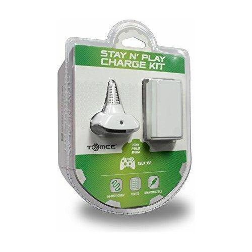 Stay N Play Controller Charge Kit - Xbox 360 (WHITE) (Online Order Only)