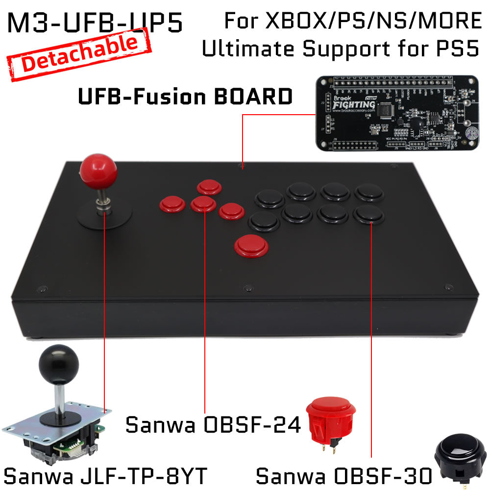 FightBox M3 All Button Leverless Arcade Game Controller for PC/PS/XBOX/SWITCH (Online Only)