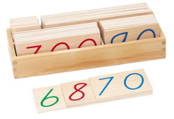 Wooden Large Decimal System Number Cards & Box (ONLINE ORDER ONLY)