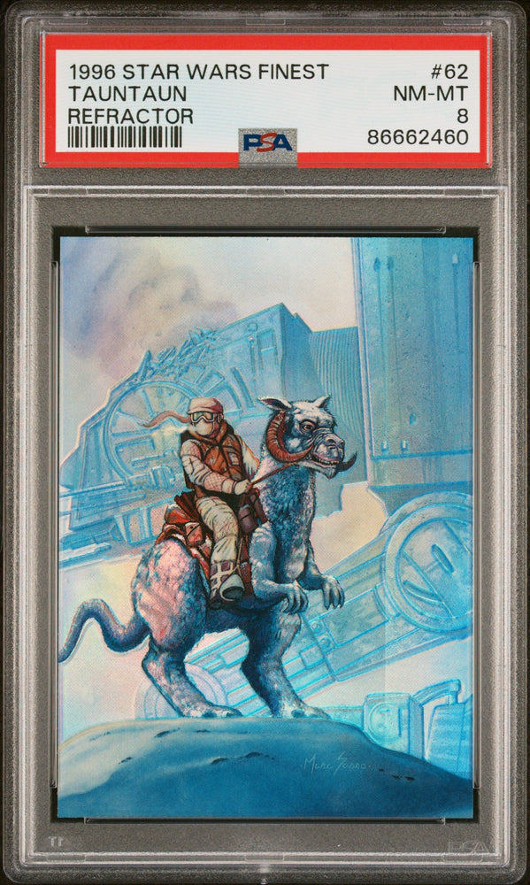 1996 STAR WARS FINEST TAUNTAUN REFRACTOR #62 - PSA 8 (Online Order Only)