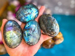 PRETTY Labradorite Palm Stone (ONLINE ORDER ONLY)