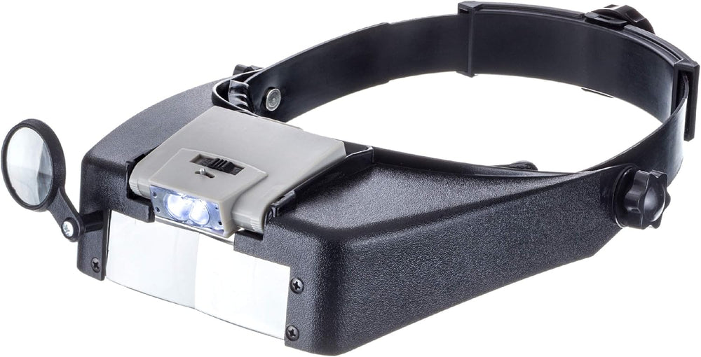 Illuminated Dual Lens Flip-In Head Magnifier