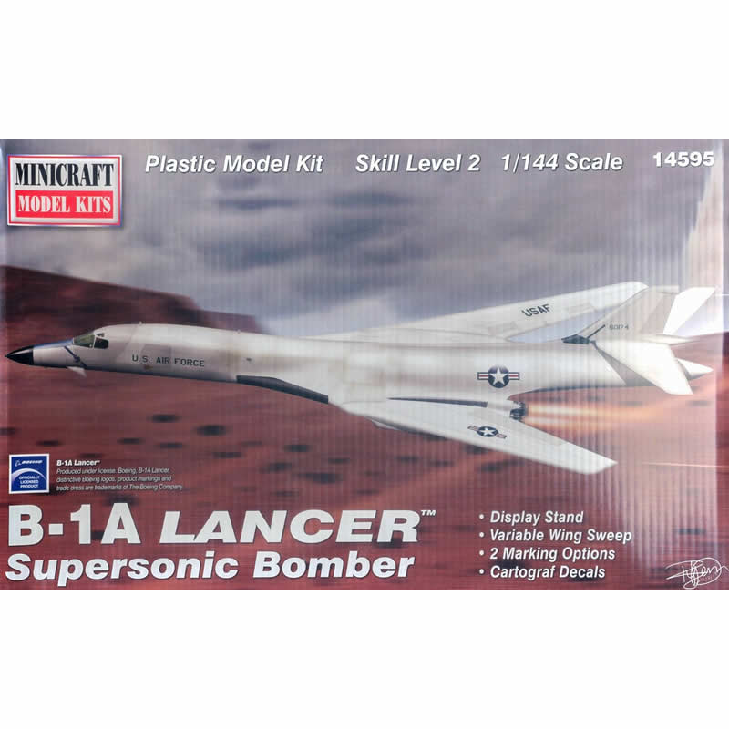 MIC14595 B-1A Bomber 1/144 Scale Plastic Model Kit Minicraft (ONLINE ORDER ONLY)