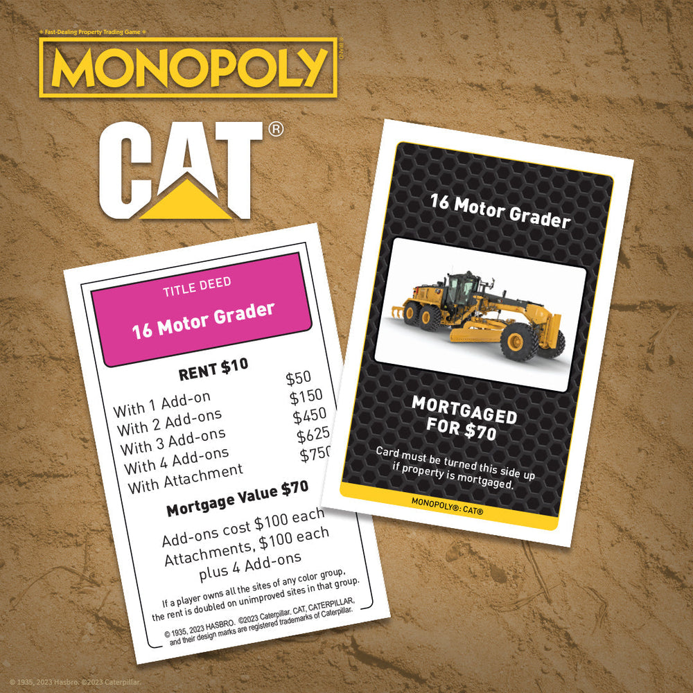 MONOPOLY®: Caterpillar (ONLINE ORDER ONLY)
