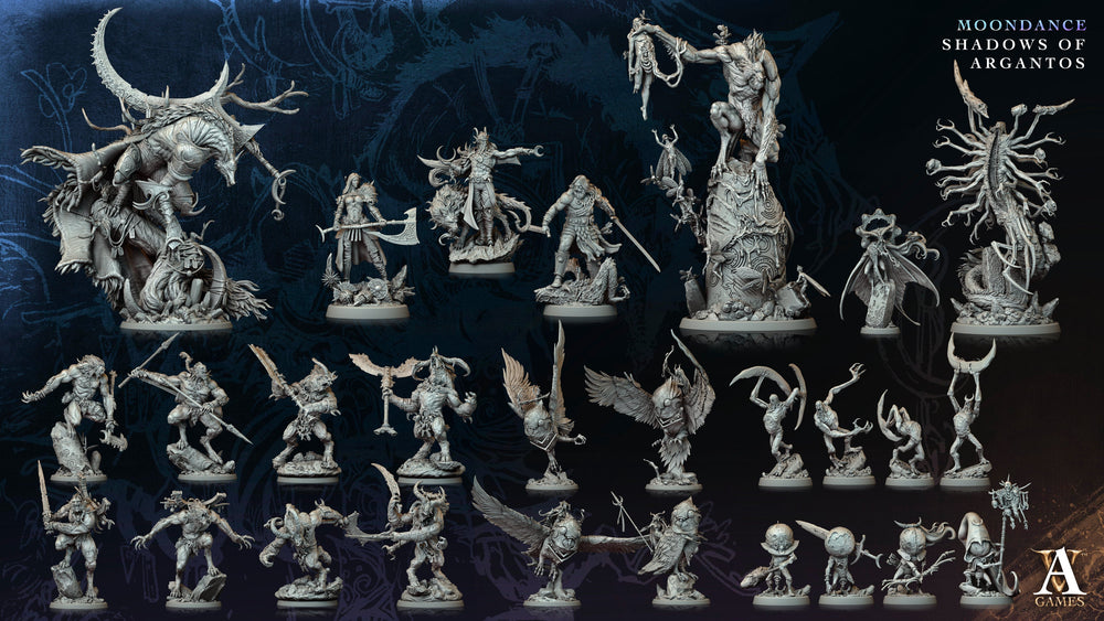 3D Printed Archvillain Games Selenoprosopos Moondance - Shadows of Argantos 28 32mm D&D (Online Only)