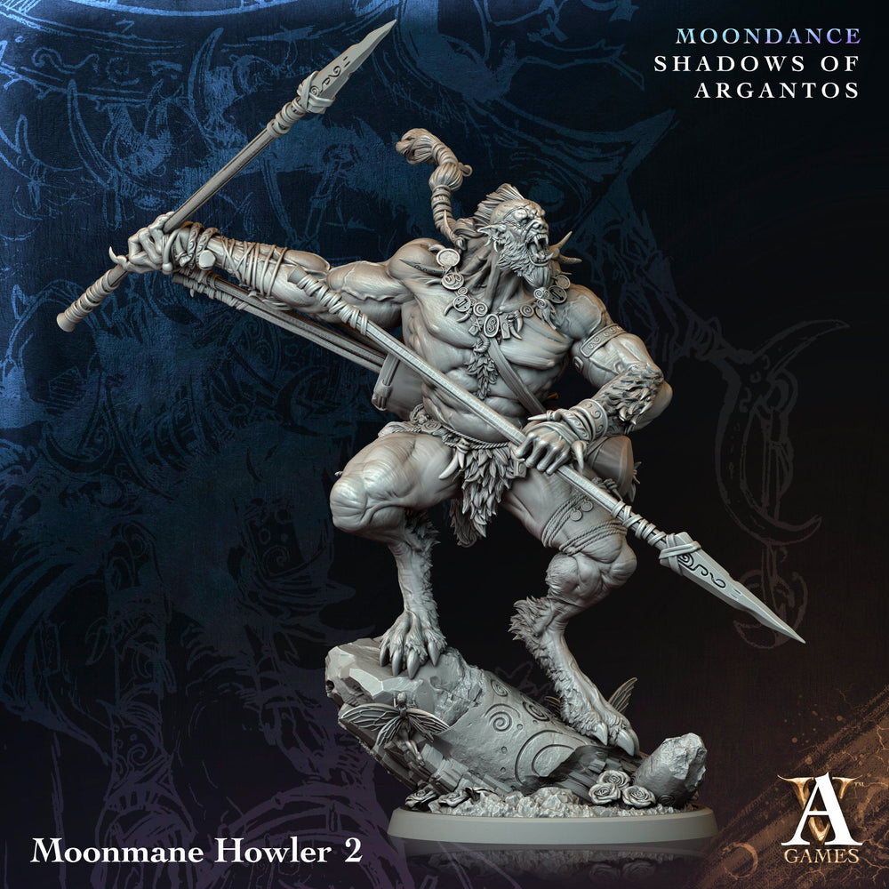 3D Printed Archvillain Games Moonmane Howler Moondance - Shadows of Argantos 28 32mm D&D (Online Only)