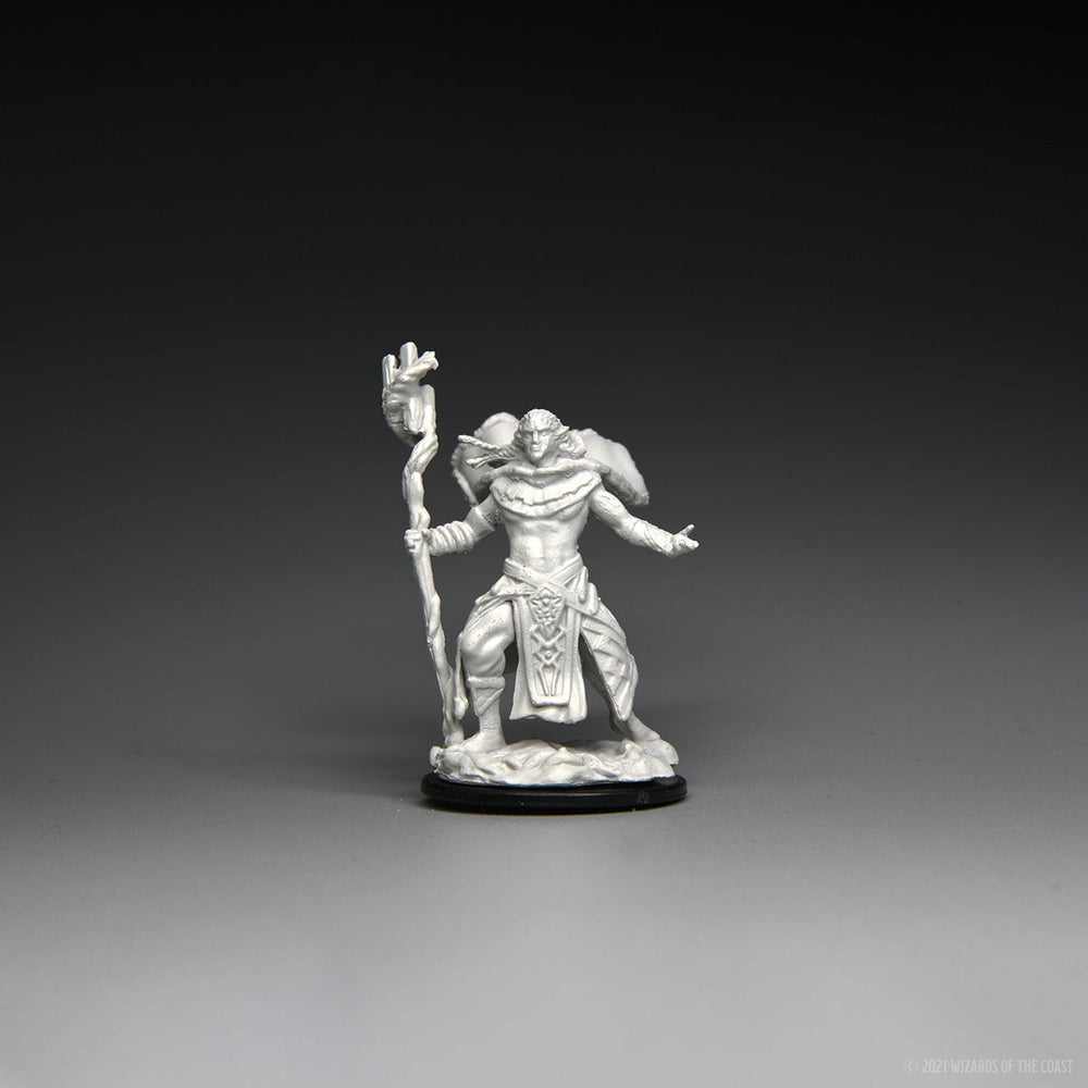 Magic: the Gathering - Unpainted Miniatures - Elf Fighter & Elf Cleric (ONLINE ORDER ONLY)