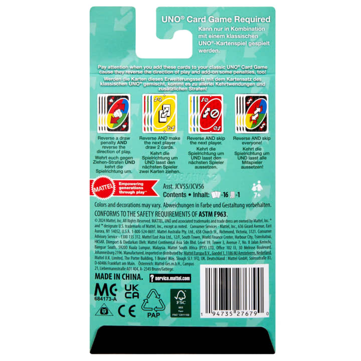 UNO: Add-On Packs! - Reverse Pack (ONLINE ORDER ONLY)