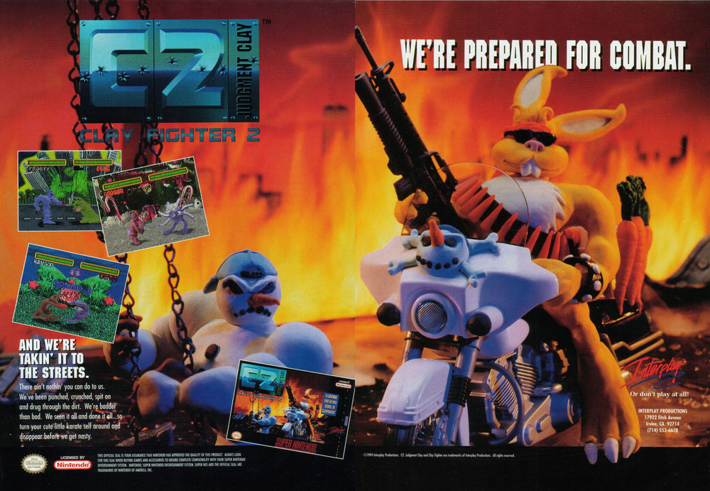 Clay Fighter 2: Judgment Clay (Super Nintendo) (Online Order Only)