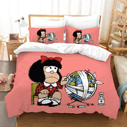 Mafalda Bedding Set Pattern Quilt Cover Without Filler (Online Order Only)