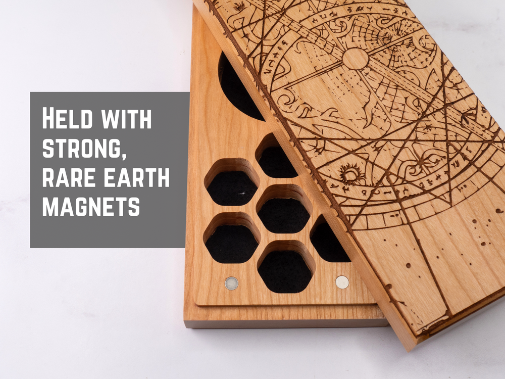 Astrolabe | Engraved Dual Hex Dice Vault (ONLINE ORDER ONLY)