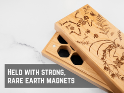 Dancing Skeletons | Engraved Dual Hex Dice Vault (ONLINE ORDER ONLY)