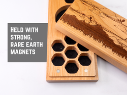 Fantasy | Engraved Dual Hex Dice Vault (ONLINE ORDER ONLY)