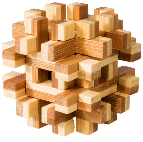 Magic Blocks 3D Bamboo Puzzle Fridolin (ONLINE ORDER ONLY)