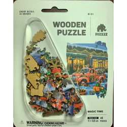 Magic Time 40 Piece Mini Wooden Jigsaw Puzzle Geek Toys (ONLINE ORDER ONLY)