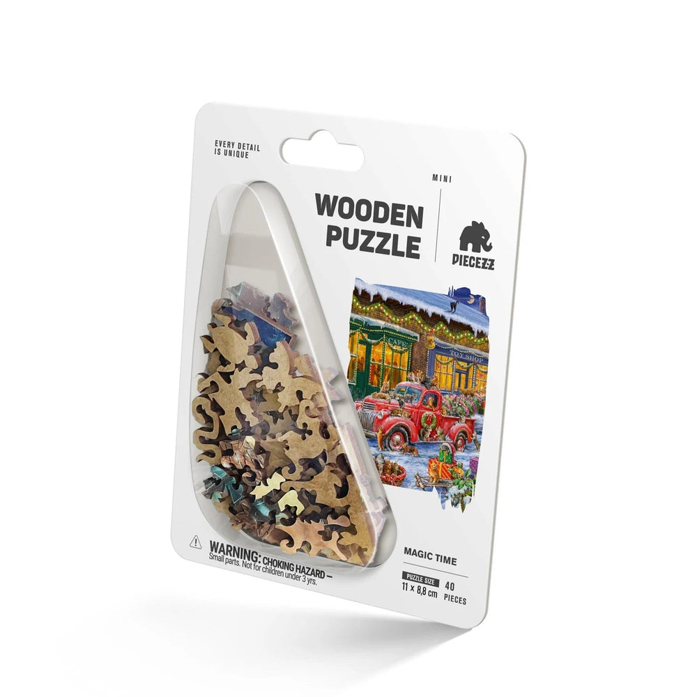 Magic Time 40 Piece Mini Wooden Jigsaw Puzzle Geek Toys (ONLINE ORDER ONLY)