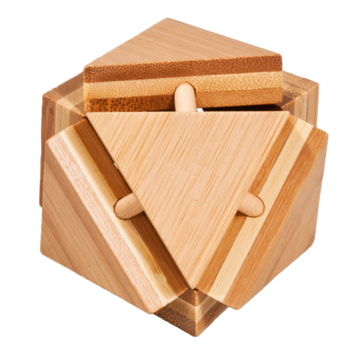 Magic Triangle Box 3D Bamboo Puzzle Fridolin (ONLINE ORDER ONLY)